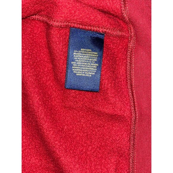 Polo Ralph Lauren Kids Red Full-Zip Hoodie Jacket Size 7 Plaid Hood Lining Cotto - Picture 7 of 8